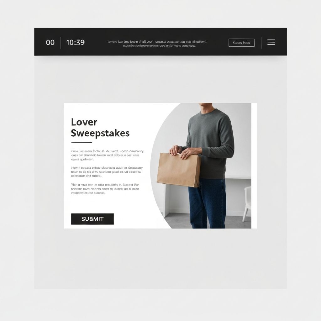 Sweepstakes β’ Landing